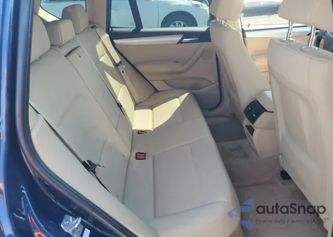 2013 BMW X3 xDrive28I z USA, uszkodzony, nr VIN 5UXWX9C55D0A25033